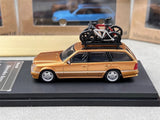 Mortal 1/64 Mercedes-Benz E-Class E300 S124 Wagon Gold1 Diecast Car Model Toy Model