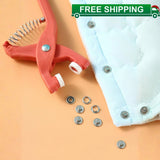 Grommet Eyelet Tool Kit 1/2" Hole Punch Pliers Leather Fabric Canvas 50Set Snap Model