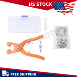 New 51pcs Metal Snap Fastener Kit with Hand Press Tool For Sewing Craft Model
