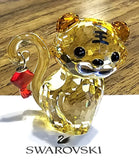 ?? Swarovski Crystal 2021 L.E. Asian Symbols Tiger Cat Figurine, Red Lantern NIB Model