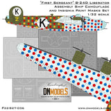 First Sergeant B-24D Liberator Assembly Camo Insignia Paint Masks 1/32 DN Models Model