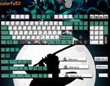 140 Keys Demon Slayer Kamado Tanjir¨­ PBT Dye-sub Keycaps for Cherry MX Keyboard Model