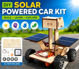 DIY Solar Powered Wooden Car Kit STEM Educational Science Puzzle Toy Kids Gift Model