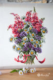 Merejka Counted Cross Stitch Kit The Field Bouquet K-95 Model