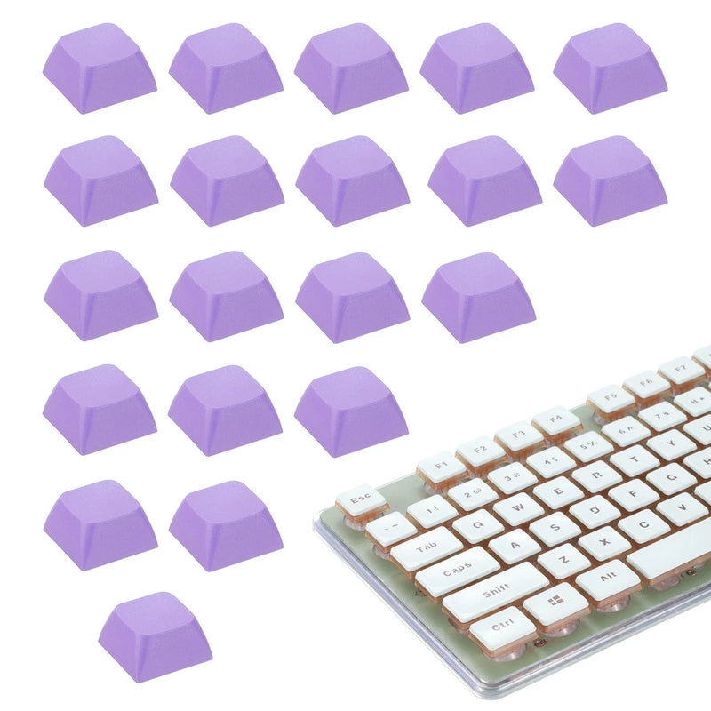 20Pcs XDA Profile Keycap Set PBT Mechanical Numeric Keypads, Light Purple Model