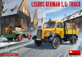Miniart 38051 - 1/35 - l1500s German 1,5t truck, scale plastic model kit Model
