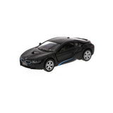 (5379DA)1:36 Scale(KINSMART) BMW i8 .2 Doors OPENABLE Diecast Model Car 5"BLACK Model