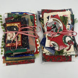 Christmas Slow Stitch Novelty Fabric Scraps Junk Journal Scrapbooks Kit Snowman Model
