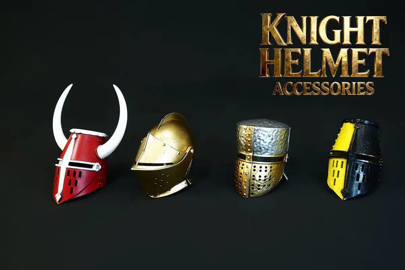 COOMODEL 1/6 Scale Die-cast Alloy Knight Helmet Metal Helmet Model Model