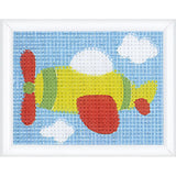 Vervaco stamped Embroidery kit Tapestry "Airplane", 12,5x16cm Model