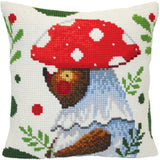 CdA stamped cross stitch kit cushion "Bear walking in the forest " 5419, 40x40cm Model