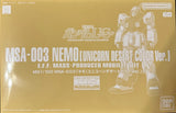 Premium Bandai MG 1/100 MSA-003 NEMO Unicorn Desert Color VerUS Seller New Model