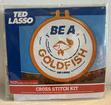 Ted Lasso Be A Goldfish Stamped Cross Stitch Picture Kit Model