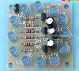Circular Lamp Suite 12PCS LED Blue DIY Kit Perfect Electronic Production DIY Model