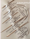 7PCs Repair Sewing Needles Kit Upholstery Carpets Canvas Leather Curved USSeller Model