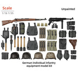 1/16 WW2 Infantry Equipment Guns RESIN FIGURE MODEL KIT Unassembled Unpainted Model