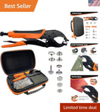Adjustable Snap Installation Tool Kit - 15mm with 40 Marine Snap Sets Included Model