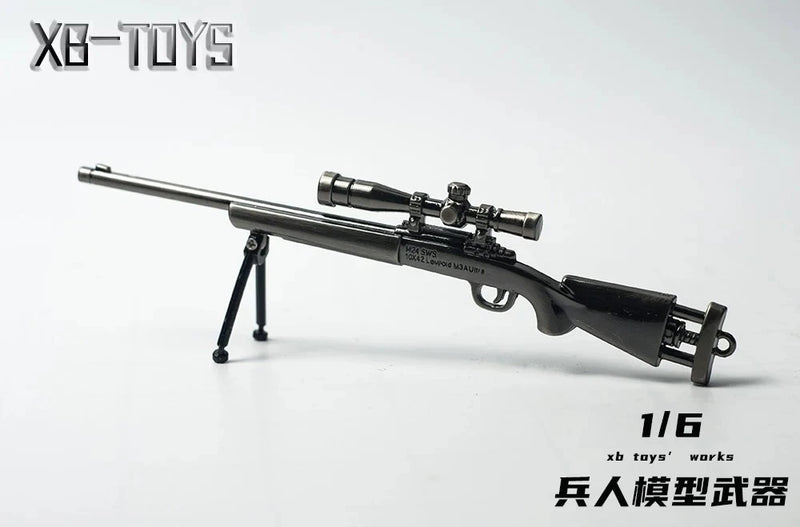 1/6 WWII M24 Gun Sniper Rifle Weapon Model For 12'' Male Soldier Action Figure Model