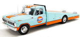 1/18 ACME 1970 Ford F-350 Ramp Truck (Gulf Edition) Diecast Car Model A1801413 Model