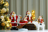 Vilead Resin Santa Claus Figurines Christmas & New Year Collection New Year Gift Model