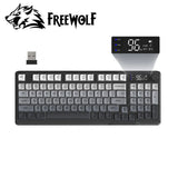 M96 Wireless Membrane Gaming Keyboard Gradient Keys with Knob Rainbow Backlit Model