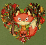 Red fox Bead Embroidery Kit ?C DIY Beaded Home Decor Wall Art Model