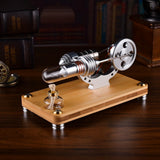 M14-03-S Stirling Engine Model Brass Piston Generator Physics STEM Gift Model