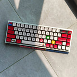 Super Mario Red PBT Keycap Set Shine Through for Cherry MX Mechanical Keyboards Model