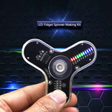 DIY Electronic Top Kit LED Fingertip Gyro Manufacture DIY Kit Fun Top Welding El Model