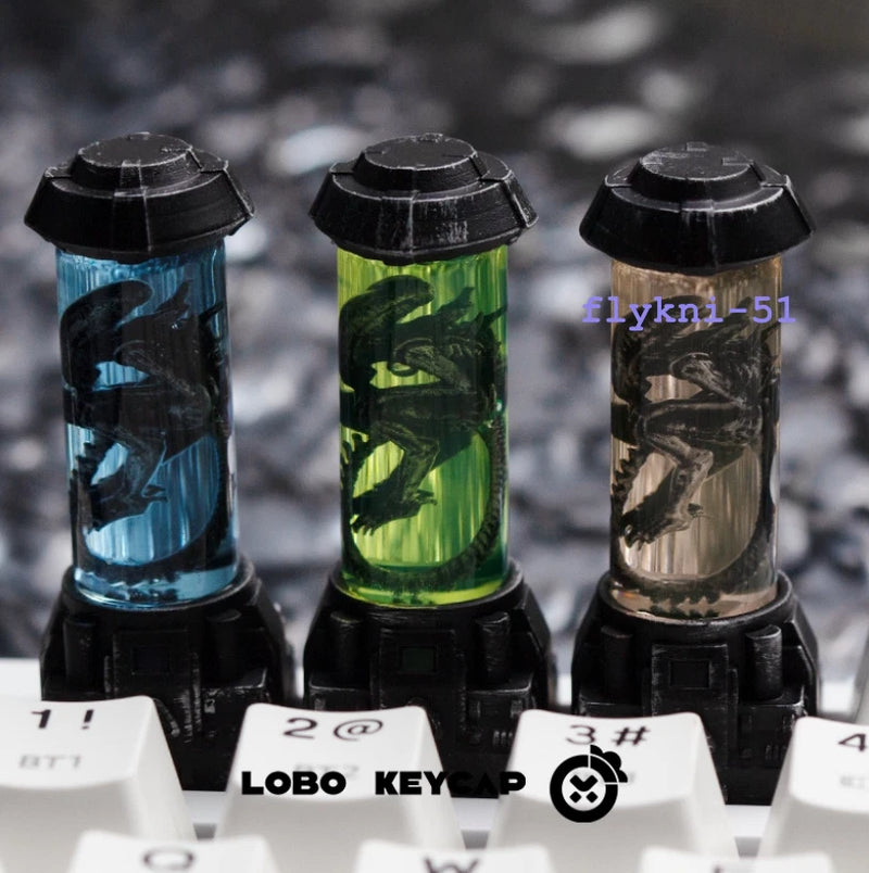 Alien Petri Dish Transparent light Resin Keycap For ESC Cherry MX Keyboard 1pcs Model