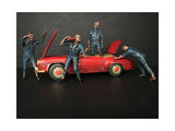 Zombie Mechanics 4 Piece Figurine Set "Got Zombies??" for 1/24 Scale Models by A Model