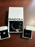 Pandora Lot (bracelet And 4 Charms) Charms