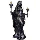 Halloween Hecate Witch Statue Greek Goddess Figurine Resin Sculpture Home Decor Model