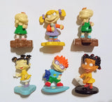 RUGRATS NICKELODEON VINTAGE RUBBER FIGURINES SET COLLECTIBLES FIGURES MINIATURES Model