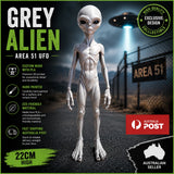 Alien Figurine 22cm Grey UFO Area 51 Collectible Gift Statue Model