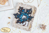 DIY Jewelry Making Pin Aurora Maple Leaf Brooch Bead Embroidery Beading Kit Model