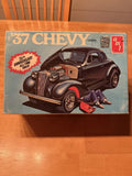 AMT 1937 Chevy Coupe Street Rods Vintage Model Kit Sealed Bag Appears Complete Model