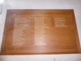 Photo 6x4 St Mary, Walton-on-Thames: incumbency board  c2019 Model