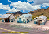 N Scale Buildings Kit - (3) Weathered Effect Sheds - Coverstock Model Kit SK1 Model