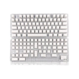 White Blank PBT Material Keycap Set XDA Cherry Profile Keycaps Model