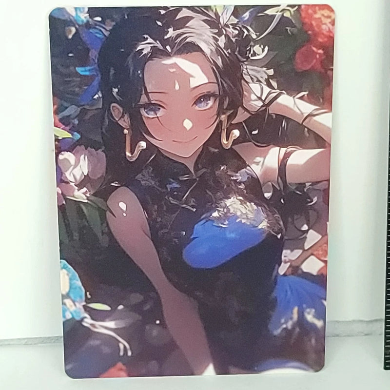 Young Boa Hancock Double Sided Premium Waifu Card Anime Wall Art Board A5 Model