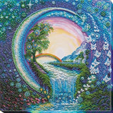 Bead embroidery kit Crystal spray fly needlework kit Art canvas beadwork pattern Model