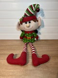 Elf Stuffed Plush Doll 13" Christmas Holiday Decor Shelf Display Gift Model