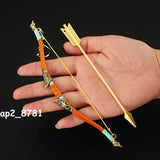 1/6 Metal Miniature Cold Weapon Bow Arrow Set Model For 12" Action Figure Custom Model