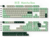 Green White Matcha Boo SA Profile Double Shot ABS Keycap Set Model