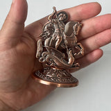 St. Saint George on Horse Slaying Dragon  3¡± Figurine Statue Eastern Orthodox Model