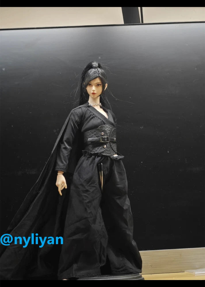 1/6 Female Black Ancient Cloak Pants Clothes Model For 12"PH TBL Action Figure Model