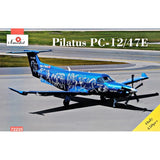 Amodel 72235 Plastic model airplane kit Scale 1:72 passenger plane PC-12/47E Model