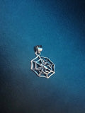 Sterling Silver 925 Spider Web Charm Pendant, Animals & Insects Theme. Charms