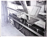 Vintage Art Board Photograph Industrial Loading Scene with Machinery and Rails Model